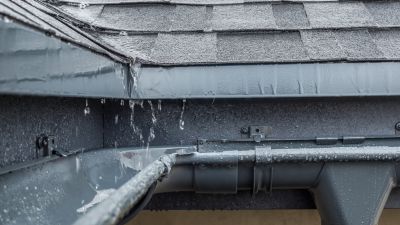 Clogged Downspouts