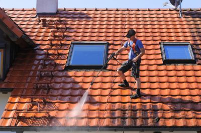 Clean Tile Roof Surface